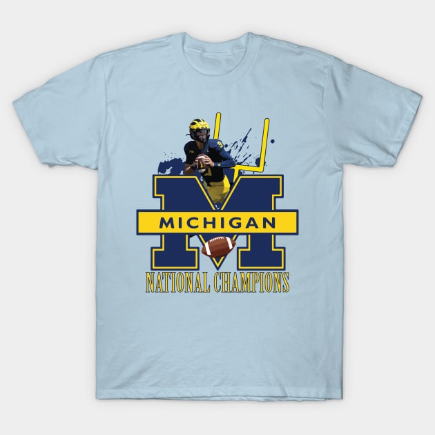 Awesome Michigan National Champions Design T-Shirt by AqlShop